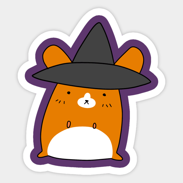 Witch Hamster Sticker by saradaboru